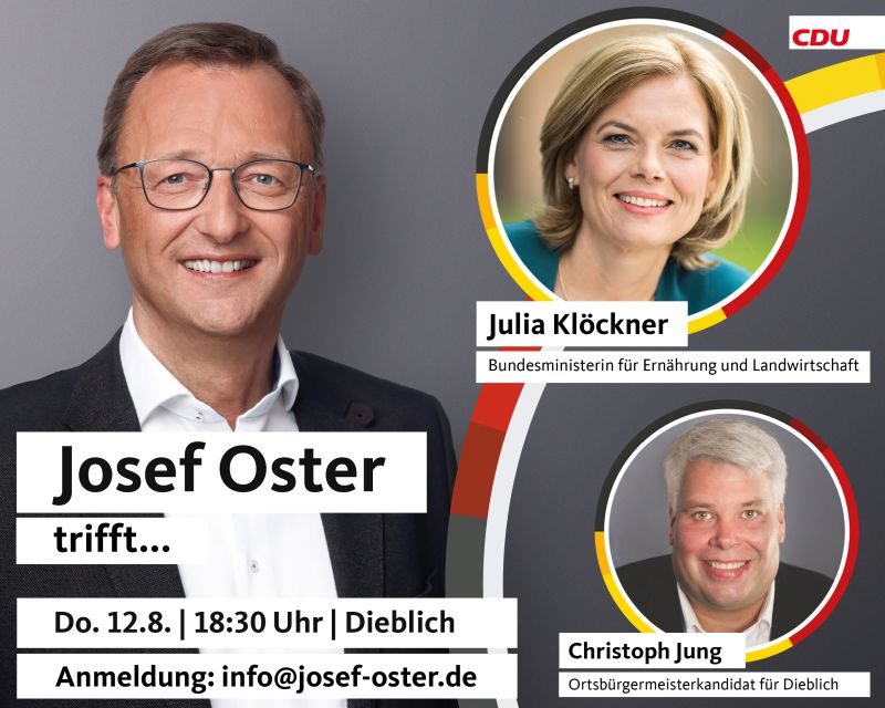 Josef Oster trifft Julia Klöckner web